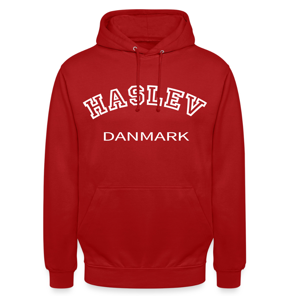 CityShirt - Hoodie - Haslev - rød