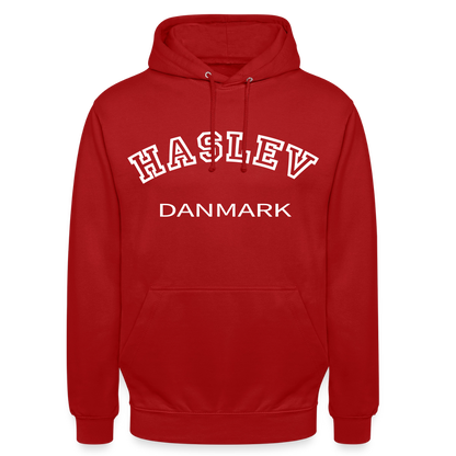 CityShirt - Hoodie - Haslev - rød