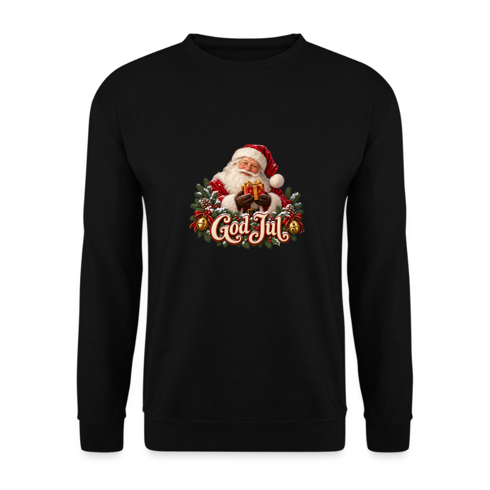 CityShirts - Sweatshirt - God Jul – klassisk julemand - CS058 - sort