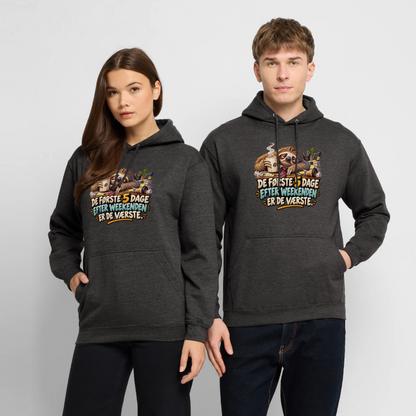CityShirts - Hoodie - De første 5 dage efter weekenden er de værste - CS023 - charcoal