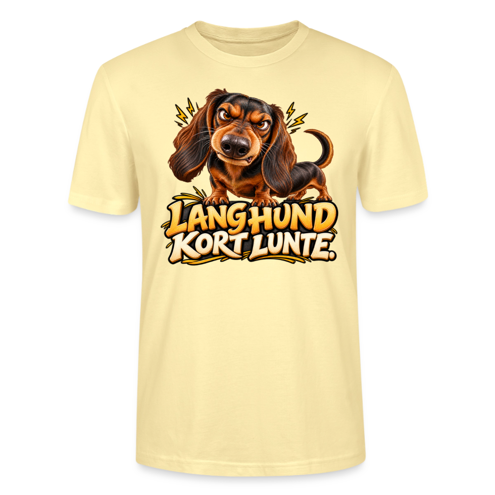 CityShirts - T-shirt - Lang Hund – Kort Lunte - CS026 - cremefarvet