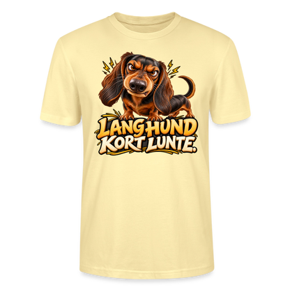 CityShirts - T-shirt - Lang Hund – Kort Lunte - CS026 - cremefarvet