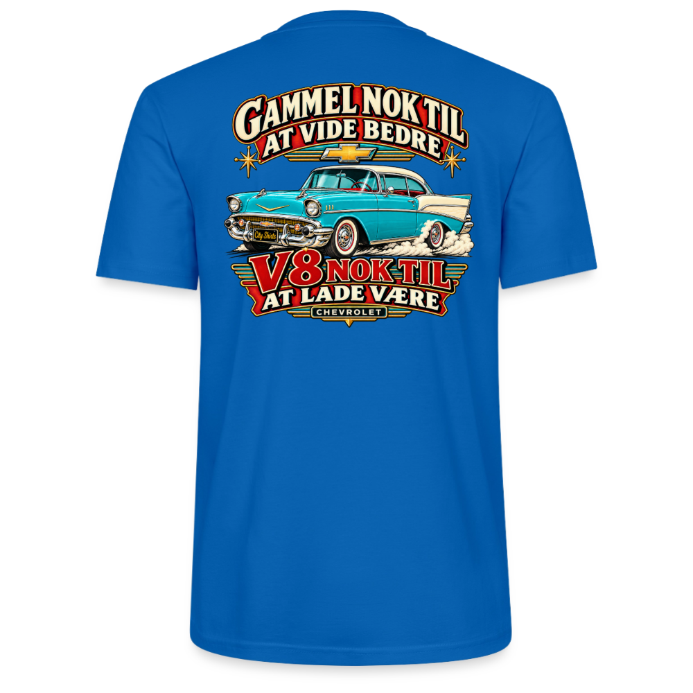 Carshirt T201 Chevrolet - påfugleblå