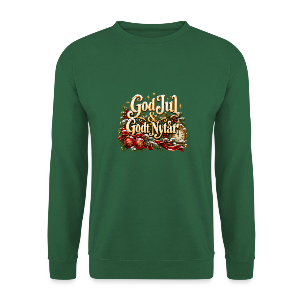 CityShirts - Sweatshirt - God Jul & Godt Nytår – jul og nytår - CS060 - grøn