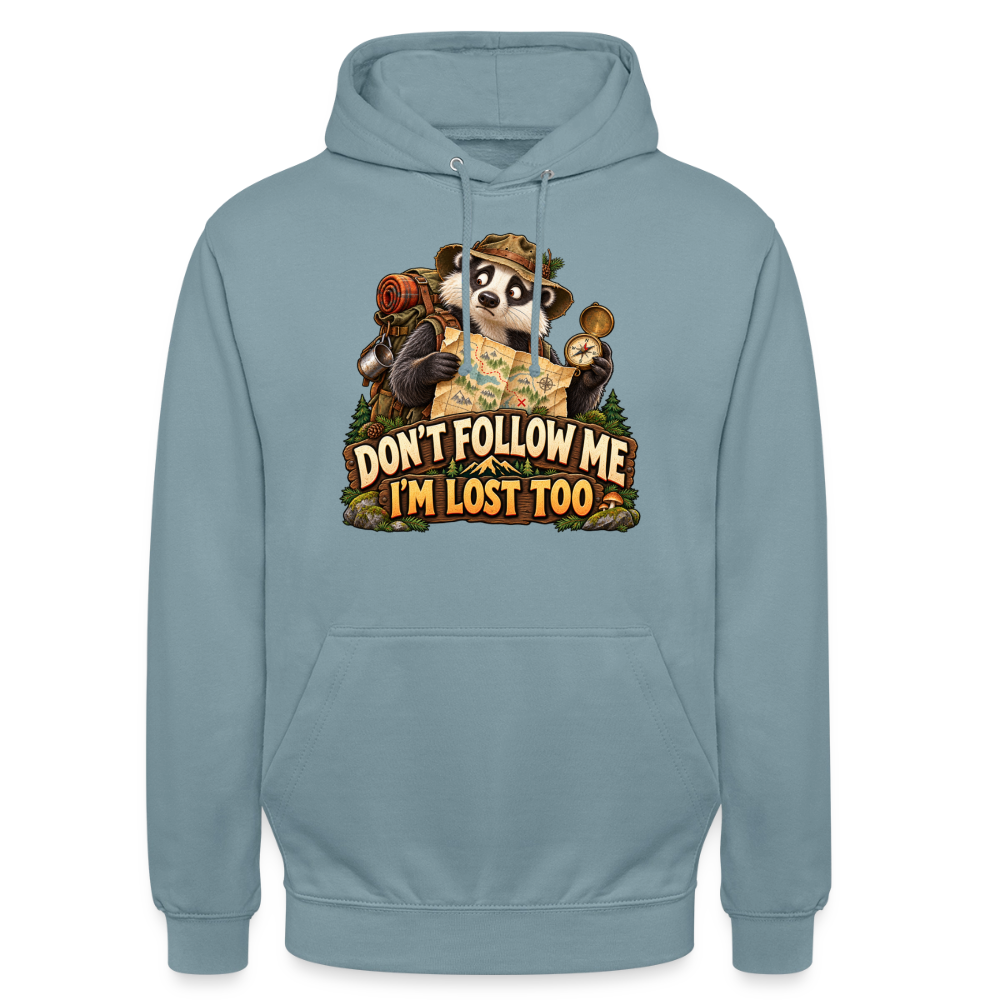CityShirts - Hoodie - Don’t follow me – I’m lost too - CS019 - gråblå