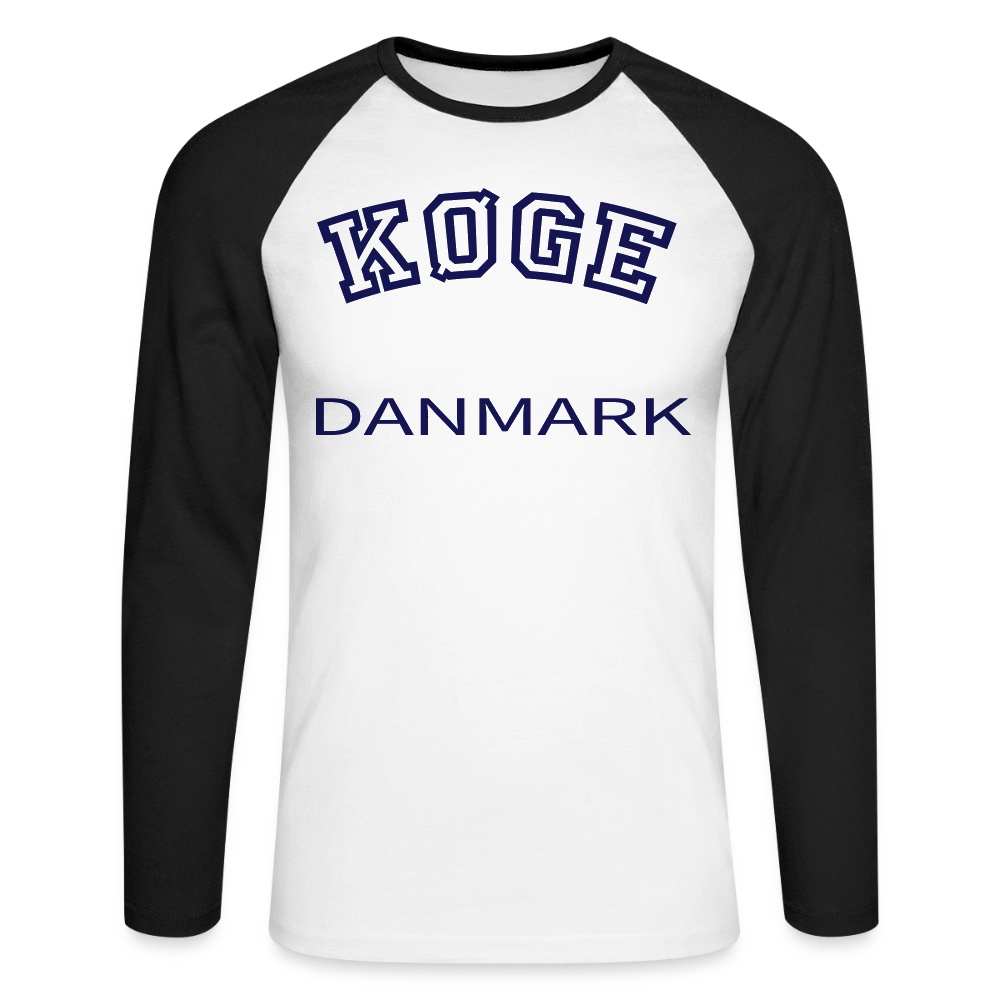 CityShirt - Baseball T-Shirt - Køge - hvid/sort