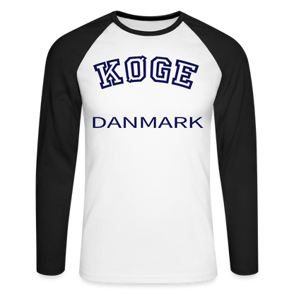CityShirt - Baseball T-Shirt - Køge - hvid/sort