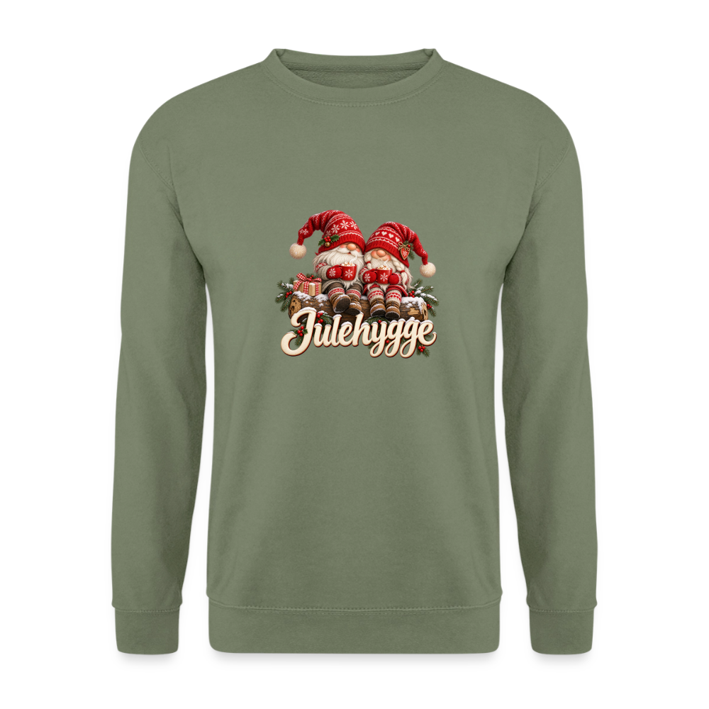 CityShirts - Sweatshirt - Dear Santa, define good – julevaskebjørn - CS028 - militærgrøn