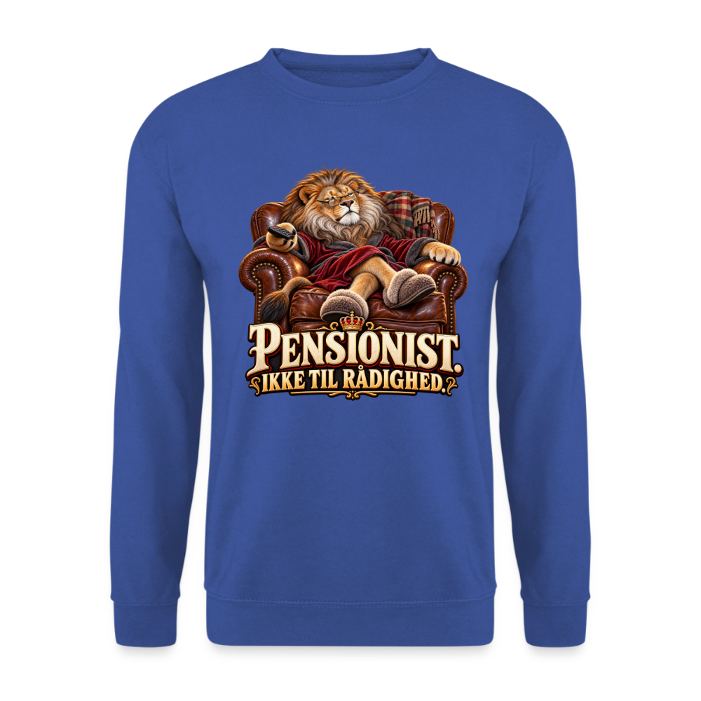 CityShirts - Sweatshirt - Pensionist. Ikke til rådighed. - CS030 - kongeblå