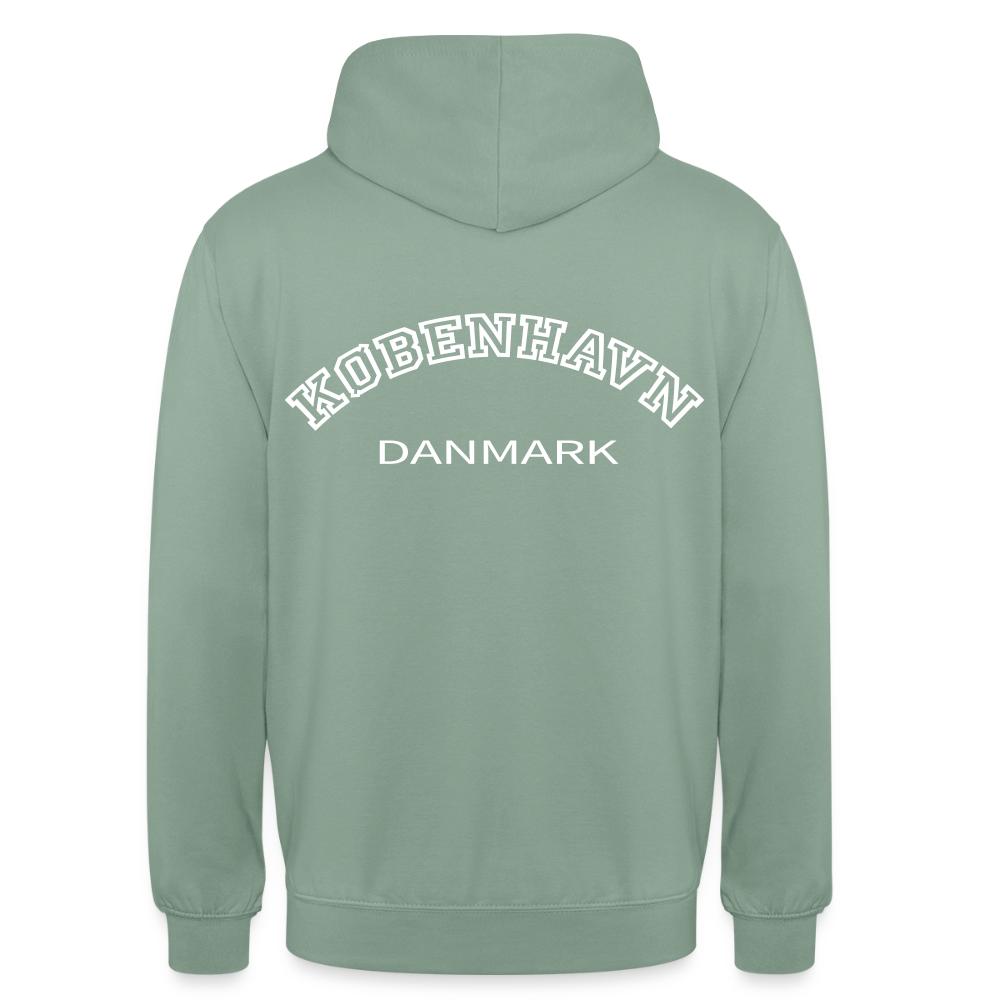 Hættetrøje unisex - København - grågrøn