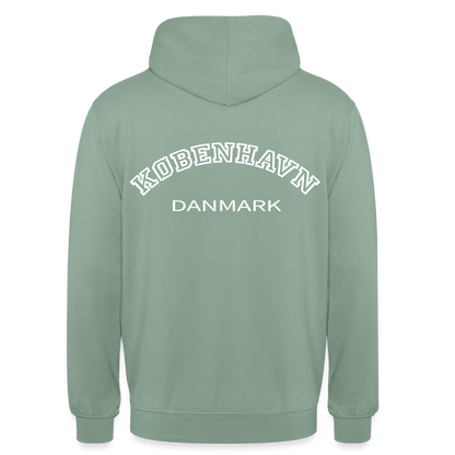 Hættetrøje unisex - København - grågrøn