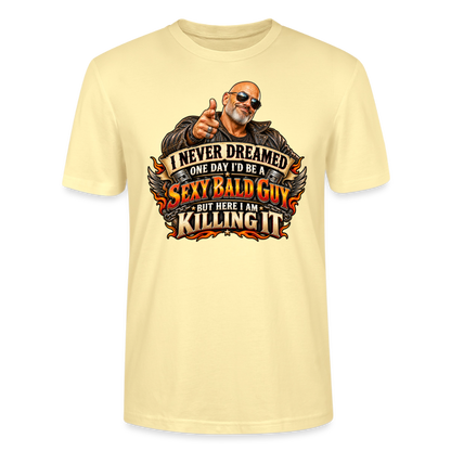 CityShirts - T-shirt - Sexy Bald Guy – Killing It - CS008 - cremefarvet
