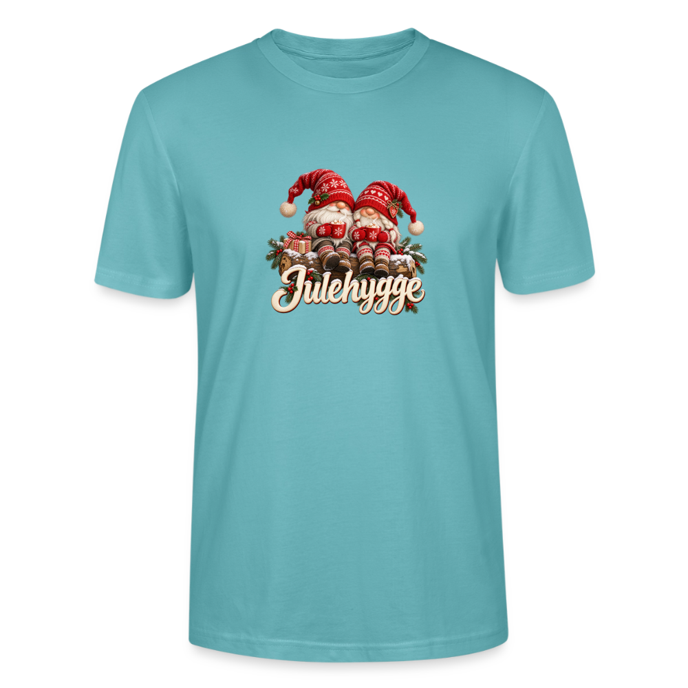 CityShirts - T-shirt - Julehygge – nisser og varm kakao - CS062 - pastelturkis
