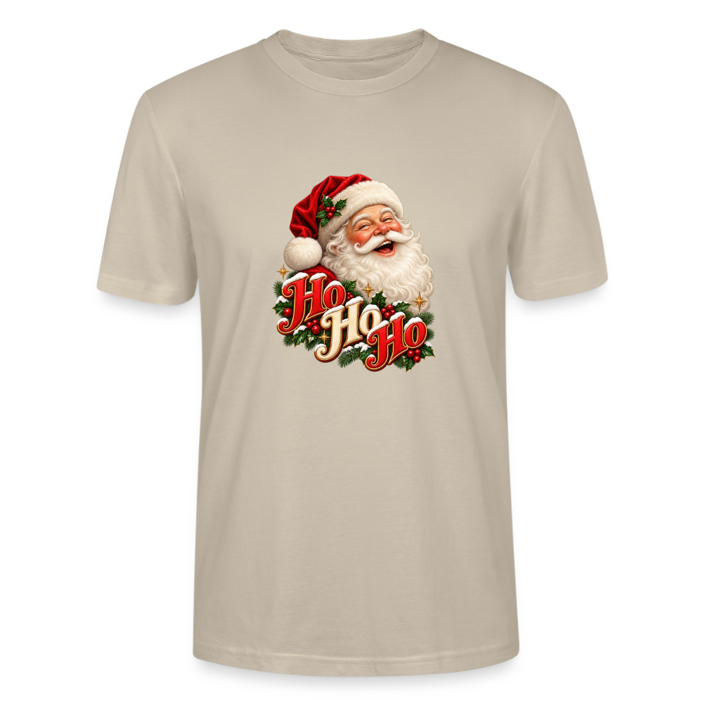 CityShirts - T-shirt - Ho Ho Ho – julemandens grin - CS063 - beige