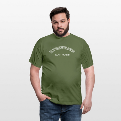 Herre-T-shirt - København - armygrøn