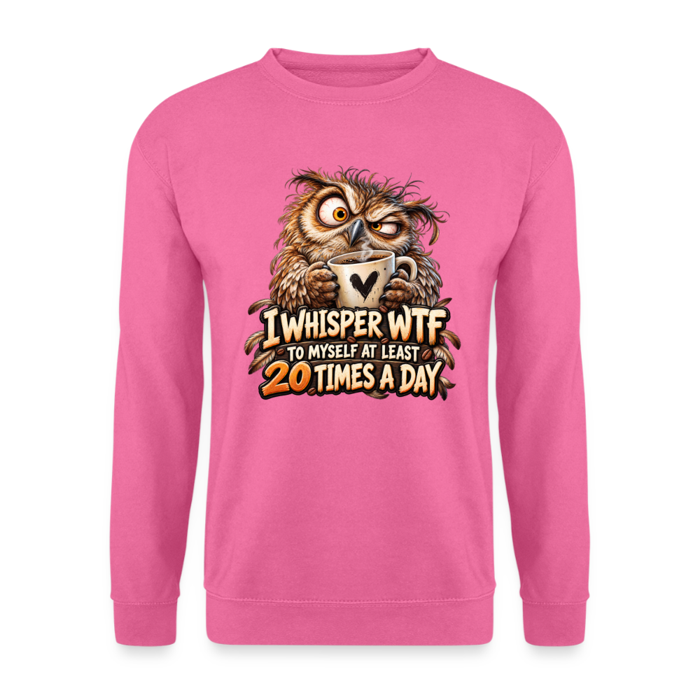 CityShirts - Sweatshirt - I whisper WTF to myself - CS011 - pink