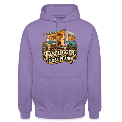 CityShirts - Hoodie - Fastligger. Løse planer. - CS031 - lavendel