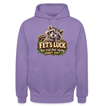 CityShirts - Hoodie - Fet’s Luck – You read that wrong, didn’t you? - CS003 - lavendel