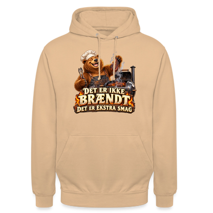 CityShirts - Hoodie - Det er ikke brændt – Det er ekstra smag - CS046 - fersken