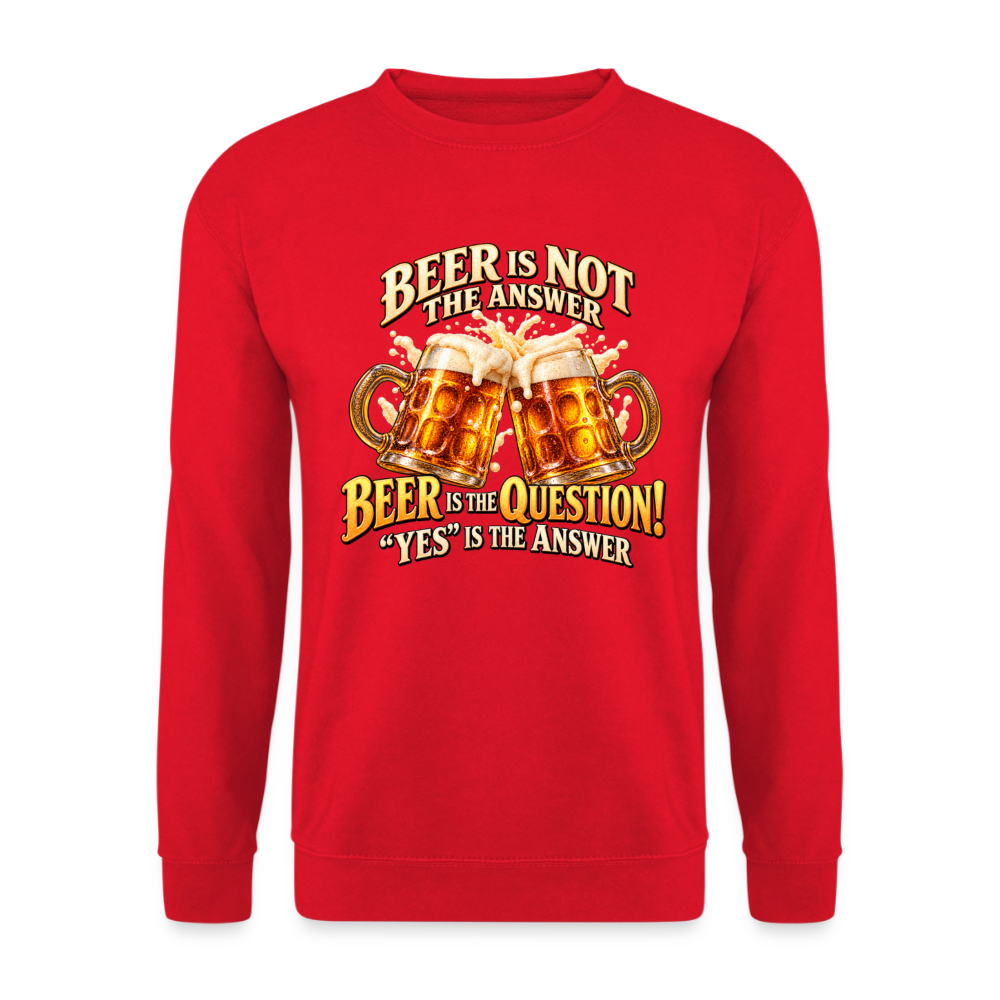 CityShirts - Sweatshirt - Beer - CS024 - rød