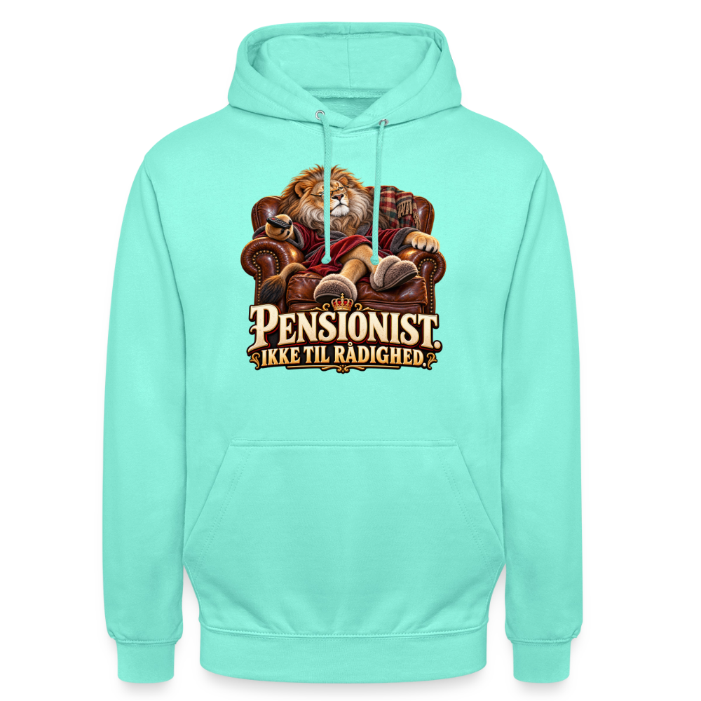 CityShirts - Hoodie - Pensionist. Ikke til rådighed. - CS030 - mint