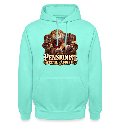 CityShirts - Hoodie - Pensionist. Ikke til rådighed. - CS030 - mint