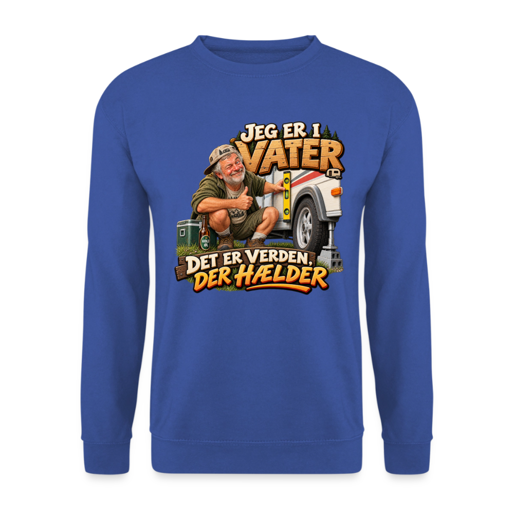 CityShirts - Sweatshirt - Jeg er i vater – Det er verden, der hælder - CS033 - kongeblå