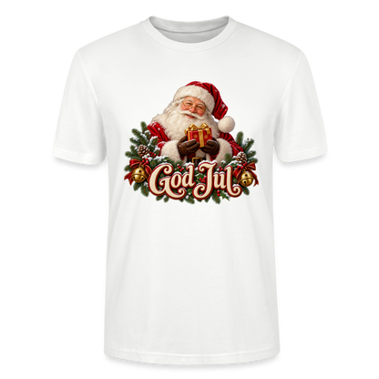 CityShirts - T-shirt - God Jul – klassisk julemand - CS058 - hvid