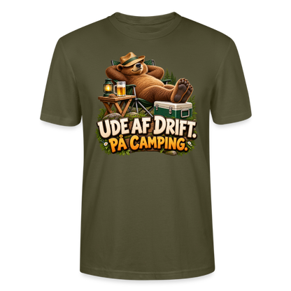 CityShirts - T-shirt - Ude af drift. På camping. - CS035 - khaki