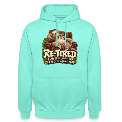 CityShirts - Hoodie - Re-tired – Tired again today - CS009 - mint