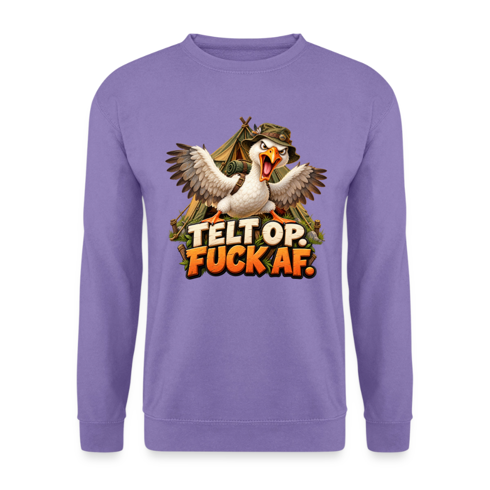 CityShirts - Sweatshirt - Telt op. Fuck af. - CS037 - lavendel