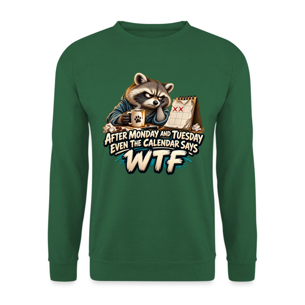 CityShirts - Sweatshirt - Even the calendar says WTF - CS014 - grøn