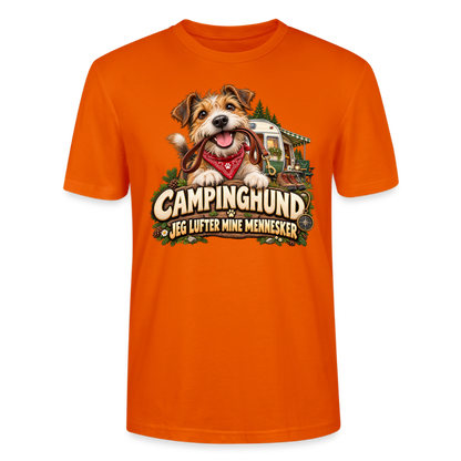 CityShirts - T-shirt - Campinghund – Jeg lufter mine mennesker - CS041 - mørk orange