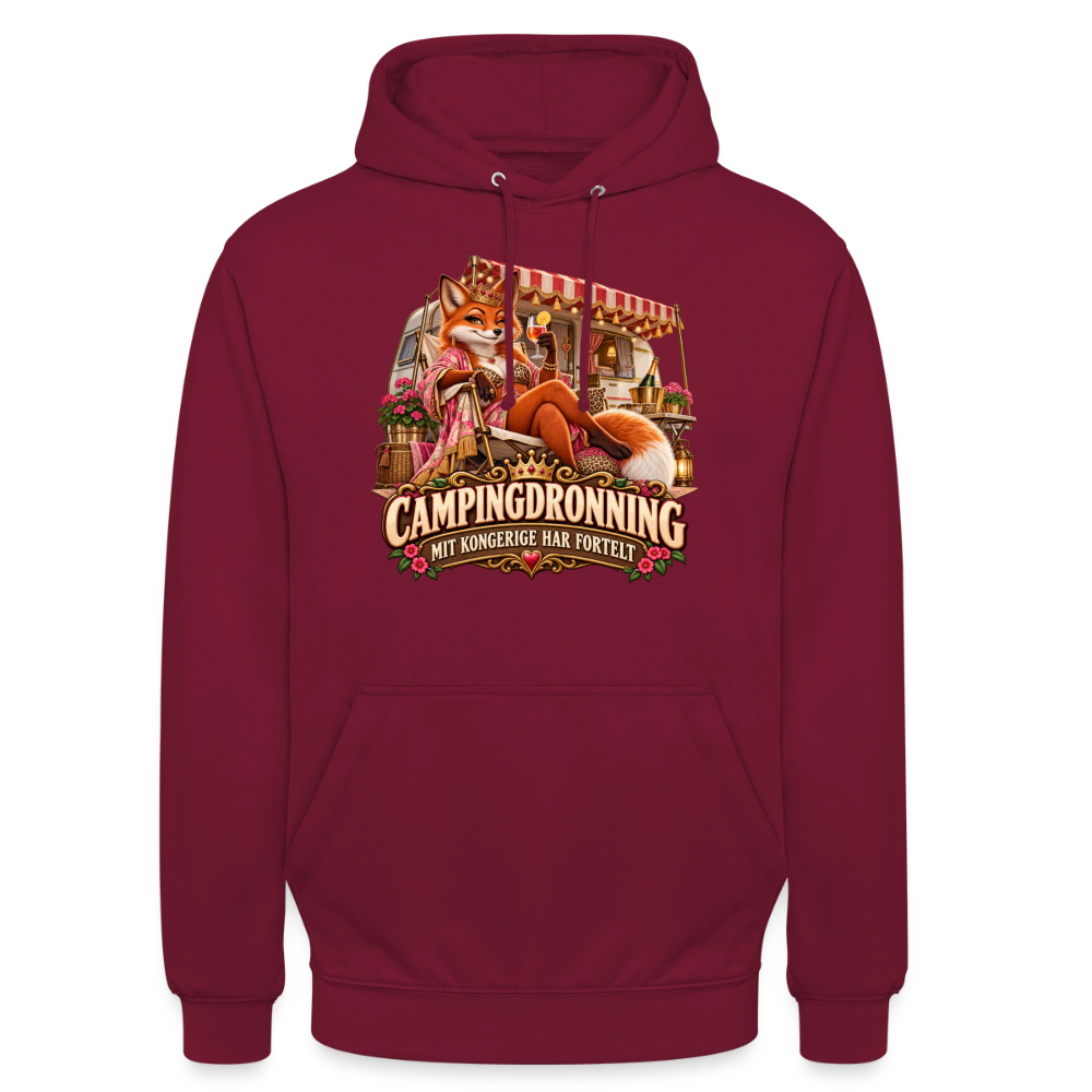 CityShirts - Hoodie - Campingdronning – Mit kongerige har fortelt - CS042 - bordeaux