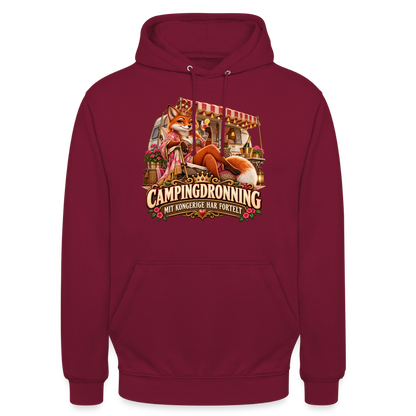 CityShirts - Hoodie - Campingdronning – Mit kongerige har fortelt - CS042 - bordeaux