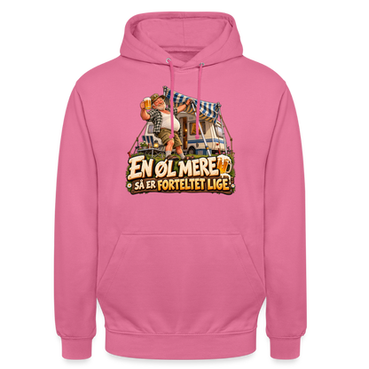 CityShirts - Hoodie - En øl mere, så er forteltet lige - CS039 - pink