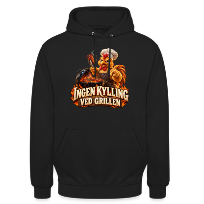 CityShirts - Hoodie - Ingen kylling ved grillen - CS054 - sort