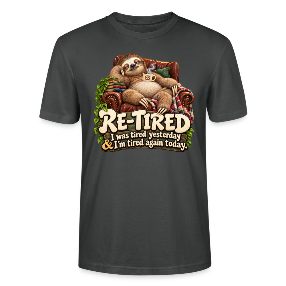 CityShirts - T-shirt - Re-tired – Tired again today - CS009 - charcoal