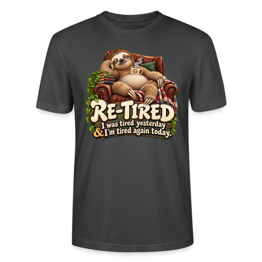 CityShirts - T-shirt - Re-tired – Tired again today - CS009 - charcoal