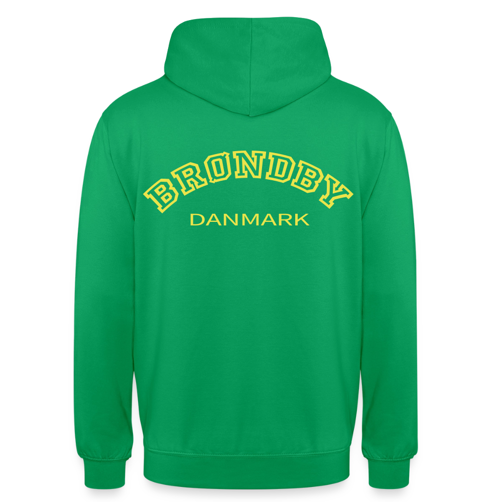 Hættetrøje unisex - Brøndby - kelly grøn
