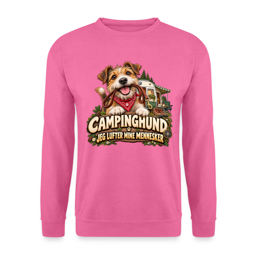 CityShirts - Sweatshirt - Campinghund – Jeg lufter mine mennesker - CS041 - pink