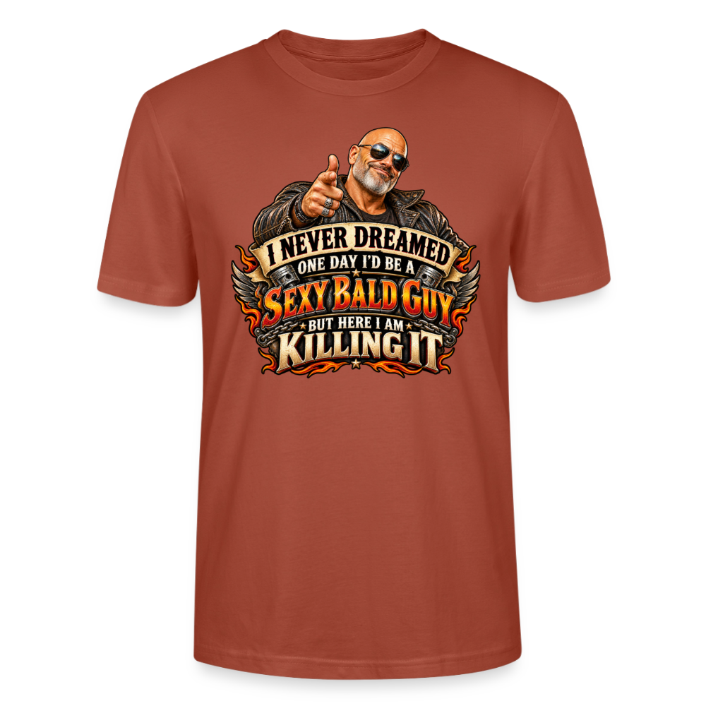 CityShirts - T-shirt - Sexy Bald Guy – Killing It - CS008 - terrakotta
