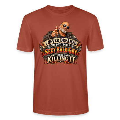 CityShirts - T-shirt - Sexy Bald Guy – Killing It - CS008 - terrakotta