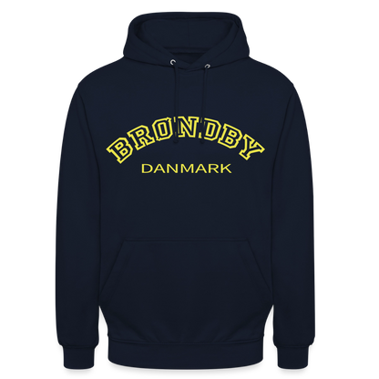 Hættetrøje unisex - Brøndby - marineblå