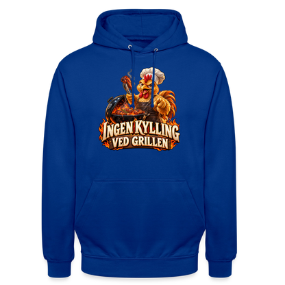 CityShirts - Hoodie - Ingen kylling ved grillen - CS054 - kongeblå