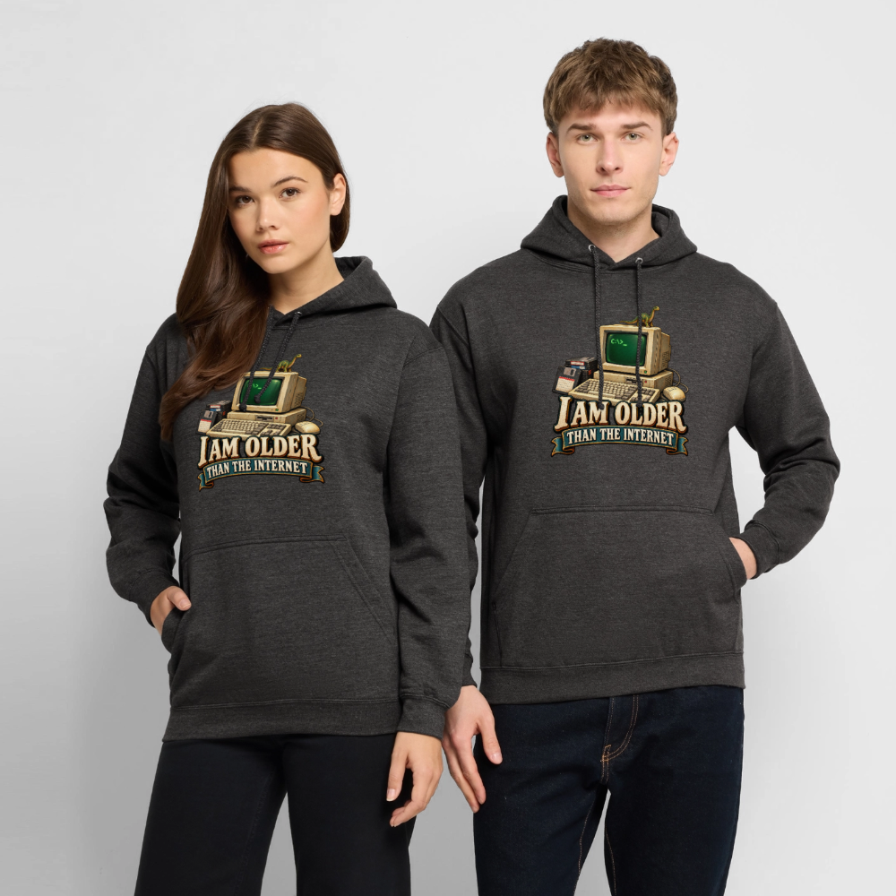 CityShirts - Hoodie - I am older than the internet - CS022 - charcoal