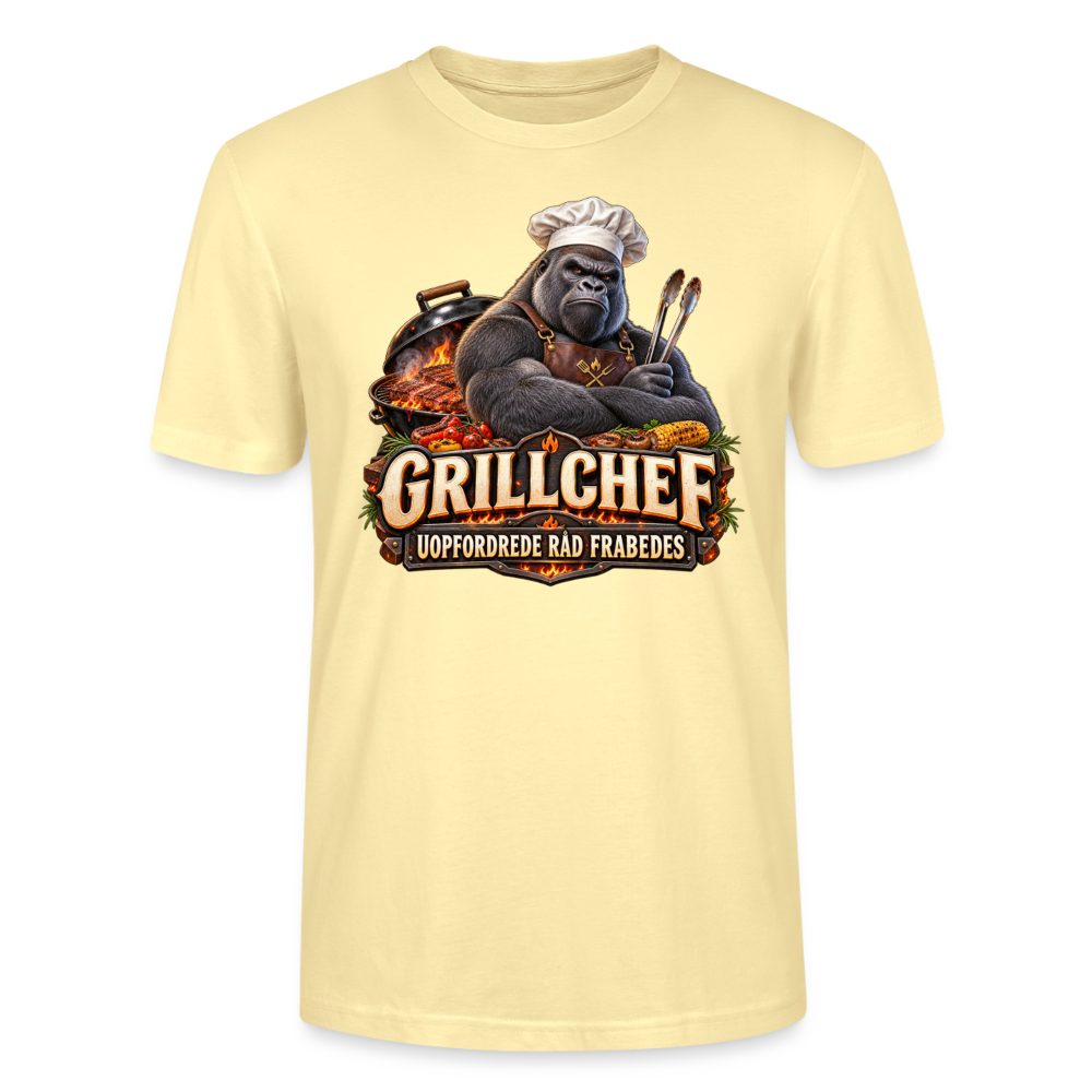 CityShirts - T-shirt - Grillchef – Uopfordrede råd frabedes - CS047 - cremefarvet