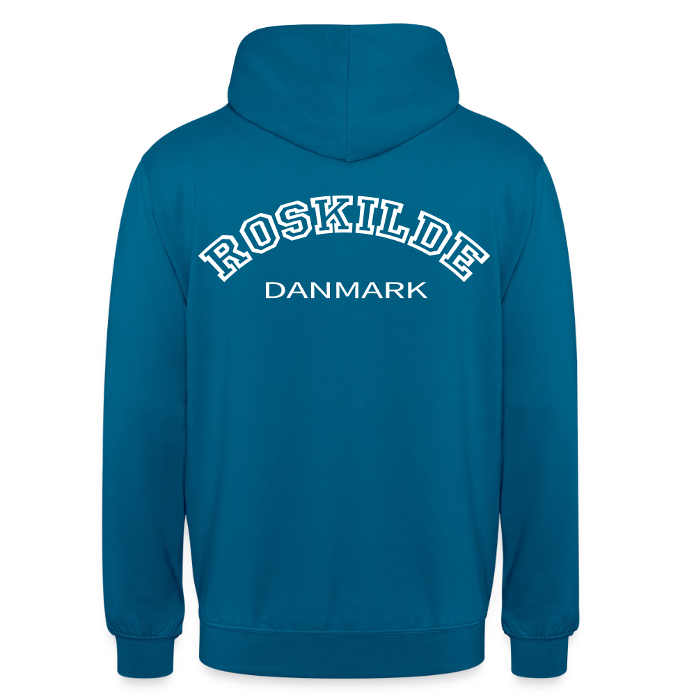 Hættetrøje unisex - Roskilde - dybt havblå 