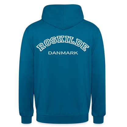 Hættetrøje unisex - Roskilde - dybt havblå 