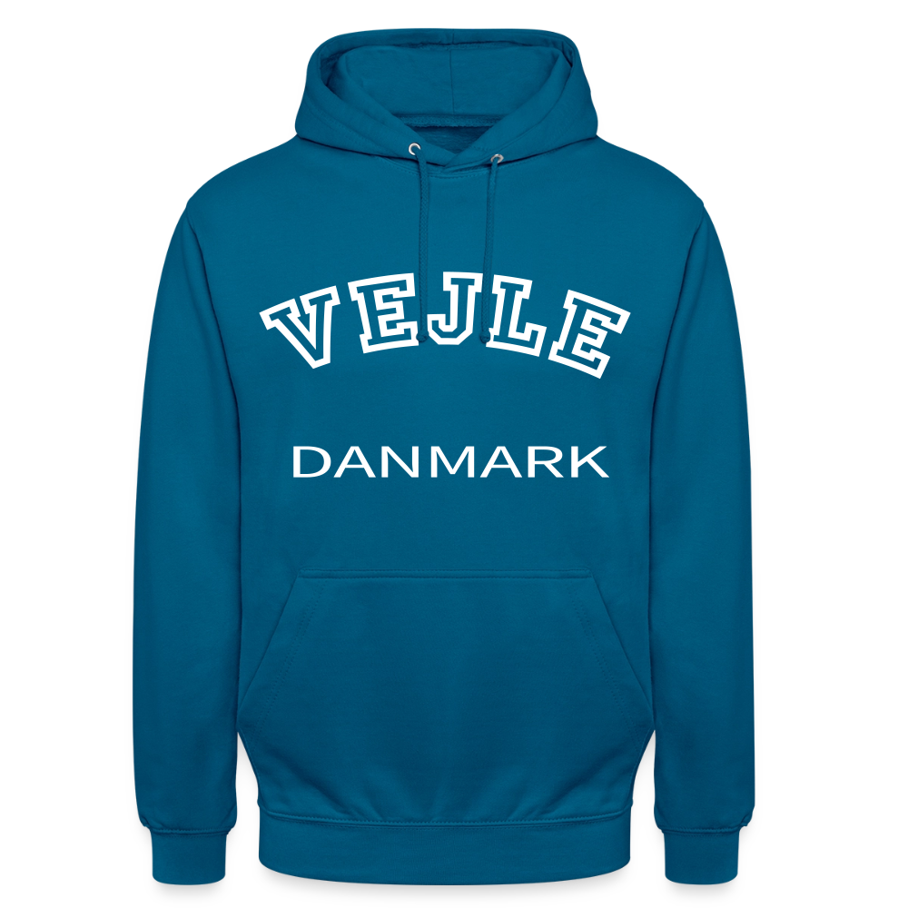 CityShirt - Hoodie - Vejle - dybt havblå 